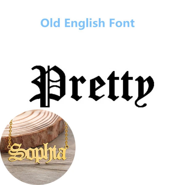 Stainless Steel Choker Custom Name Necklace Personalized Jewelry Men Handmade Nameplate Pendant Necklaces Women Best Friend Gift