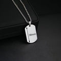 Personalized Necklaces Stainless Steel Engraved Photo Logo Text Pendant For Women Men Christmas Valentine's Day Jewelry Gifts