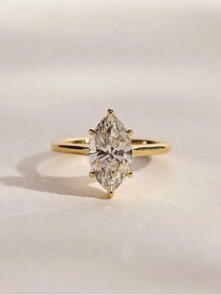 925 Sterling Silver Classic Gorgeous Sparkling Zircon Ring For Women Engagement Wedding Luxury Fashion High Quality Fine Jewelry