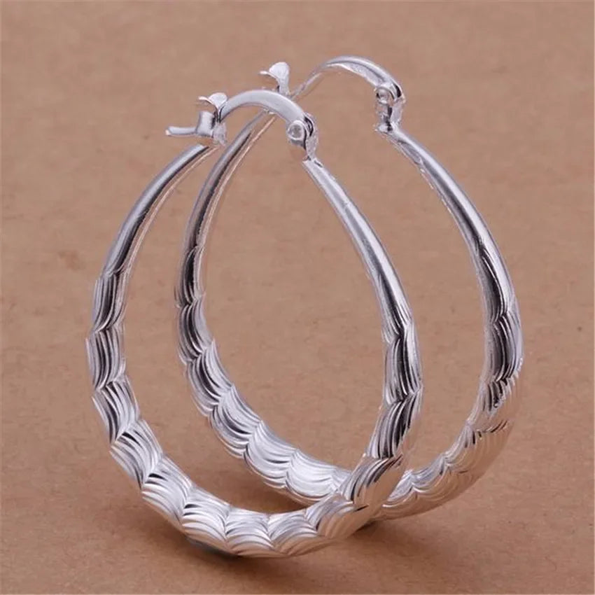 925 wedding silver earrings for lady women gold color wedding gift lady hot fashion jewelry high quality factory price