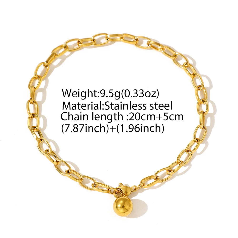 Stainless Steel Bracelets Minimalist Fresh Tassel Chain Personality Design Bracelets For Women Jewelry Banquet Gifts New Popular