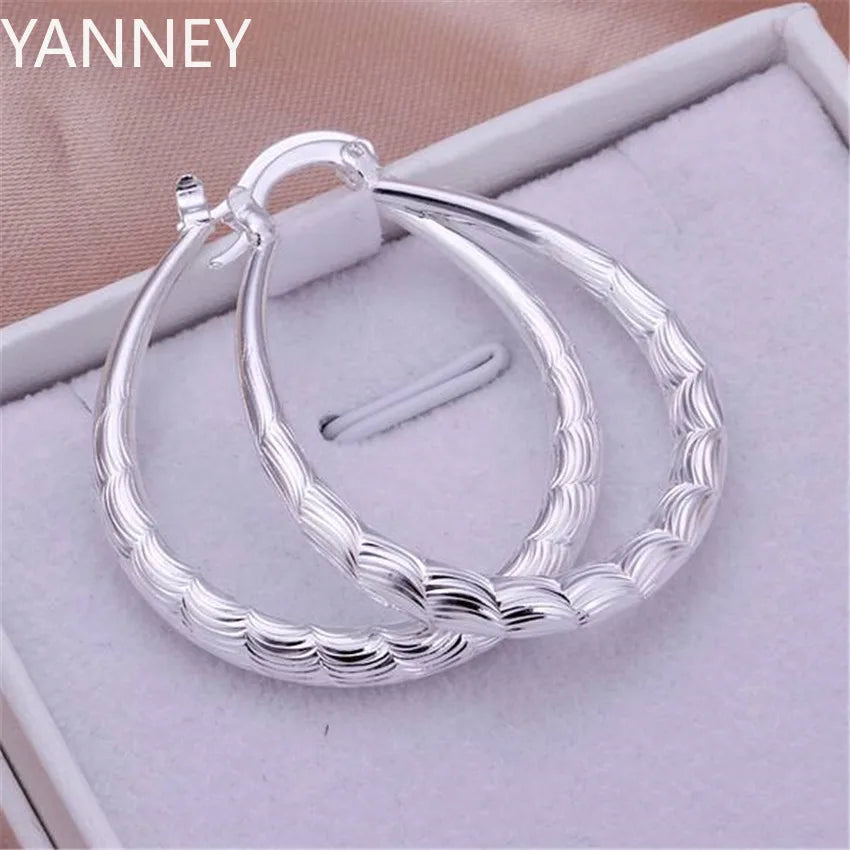 925 wedding silver earrings for lady women gold color wedding gift lady hot fashion jewelry high quality factory price