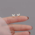 New Minimal Zircon Earrings For Women Crystal Small Thin Cartilage Fashion Geometry Earring Girls Piercing Jewelry Gifts