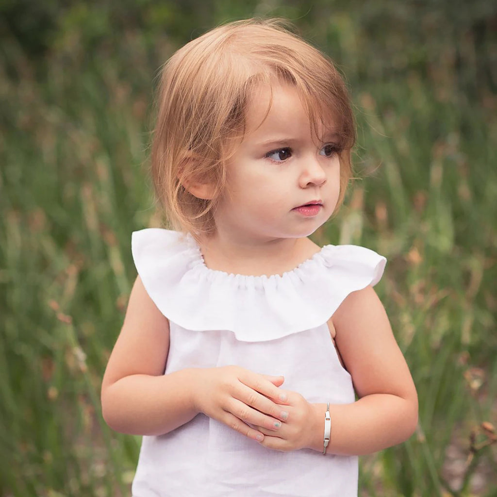 Personalized Stainless Steel Jewelry Custom Personalized Name ID Bracelet Girl Boy Newborn Children Gifts Curb Chain Link